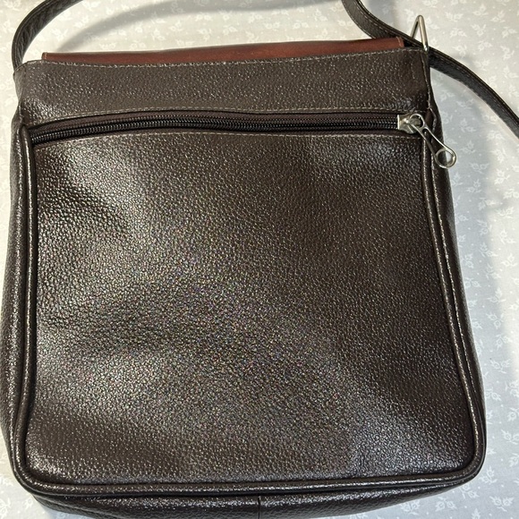 Leather CrossBody Hand Tooled and Painted with Butterflies and Flowers NWOT - Picture 8 of 12